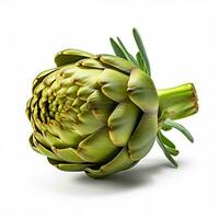 photo of artichoke with no background with white ba