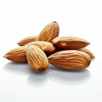 photo of almond with no background with white background