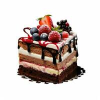 photo of cake with no background with white back