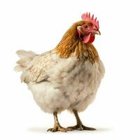 photo of chicken with no background with white back
