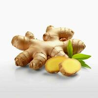 photo of ginger with no background with white back