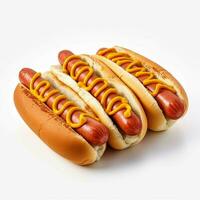photo of hot dogs with no background with white