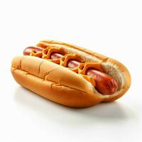 photo of hot dogs with no background with white