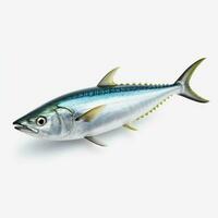 photo of kingfish with no background with white back