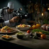 fotorrealista profesional comida comercial fotografía foto