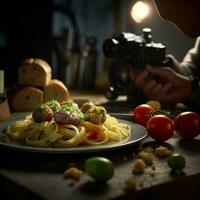 fotorrealista profesional comida comercial fotografía foto