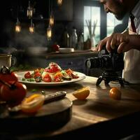 fotorrealista profesional comida comercial fotografía foto