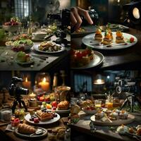 fotorrealista profesional comida comercial fotografía foto