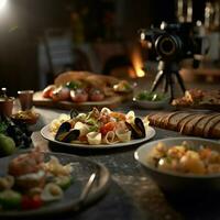 fotorrealista profesional comida comercial fotografía foto