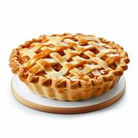 pie with white background high quality ultra hd photo