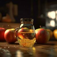 product shots of Apple juice high quality 4k ultra photo