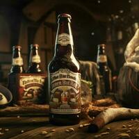 producto disparos de cabeza de barril raíz cerveza alto calidad foto