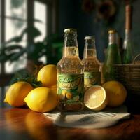 product shots of Citrus soda high quality 4k ult photo