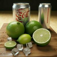 product shots of Diet Coke Lime high quality 4k photo