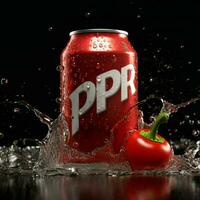 product shots of Dr Pepper high quality 4k ultra photo