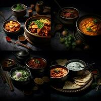 product shots of Indian food high quality 4k ult photo