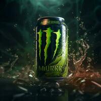 product shots of Monster Energy high quality 4k photo