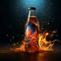 product shots of Pepsi Fire high quality 4k ultr photo