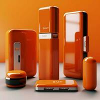 product shots of Slim Orange high quality 4k ult photo