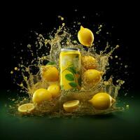 product shots of Sprite Lemon high quality 4k ul photo