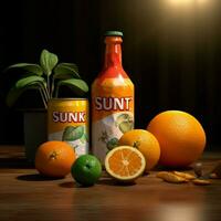 product shots of Sunkist high quality 4k ultra h photo