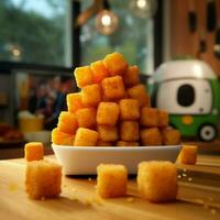 product shots of Tater tots high quality 4k ultr photo