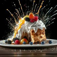 product shots of a fast shutter speed food photograph photo