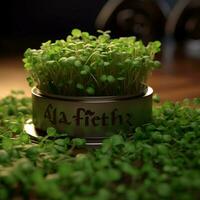 product shots of alfalfa high quality 4k ultra photo