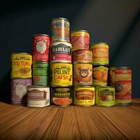 product shots of cat Food Brands high quality 4k photo