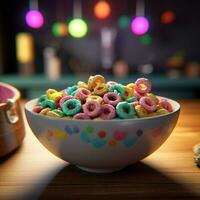 product shots of cereal high quality 4k ultra hd photo