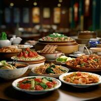 product shots of chinese food chinese buffet hig photo
