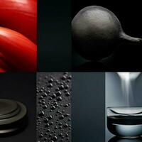 product shots of close - up dark minimalist background photo