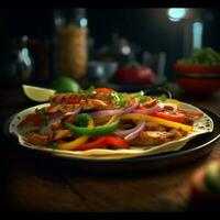 product shots of fajita high quality 4k ultra hd photo