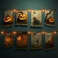 product shots of halloween banners high quality photo