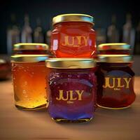 product shots of jelly jam high quality 4k ultr photo