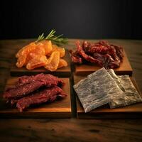 product shots of jerky high quality 4k ultra hd photo