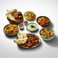 product shots of photo of Indian food with no bac