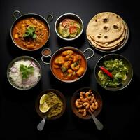 product shots of photo of Indian food with no bac
