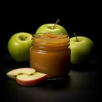 product shots of photo of applesauce with no back