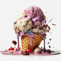 product shots of photo of ice cream with no backg