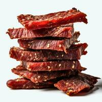 product shots of photo of jerky with no backgroun