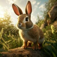 rabbit high quality 4k ultra hd hdr photo