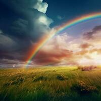 arco iris alto calidad 4k ultra hd hdr foto