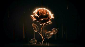 simple vectorial rose wallpaper black background photo