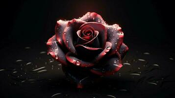 simple vectorial rose wallpaper black background photo