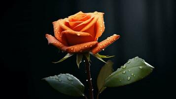 simple vectorial rose wallpaper black background photo