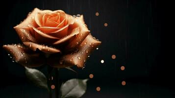 simple vectorial rose wallpaper black background photo