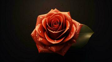 simple vectorial rose wallpaper black background photo