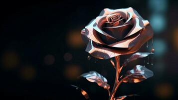 simple vectorial rose wallpaper black background photo