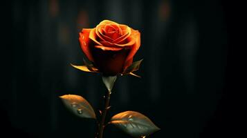 simple vectorial rose wallpaper black background photo